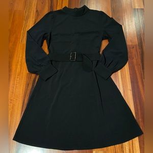 Banana Republic Belted Mock neck Little Black Dress size 4